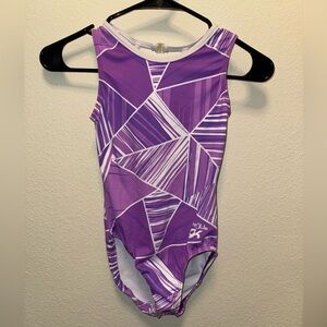 Purple Geometric GK leotard